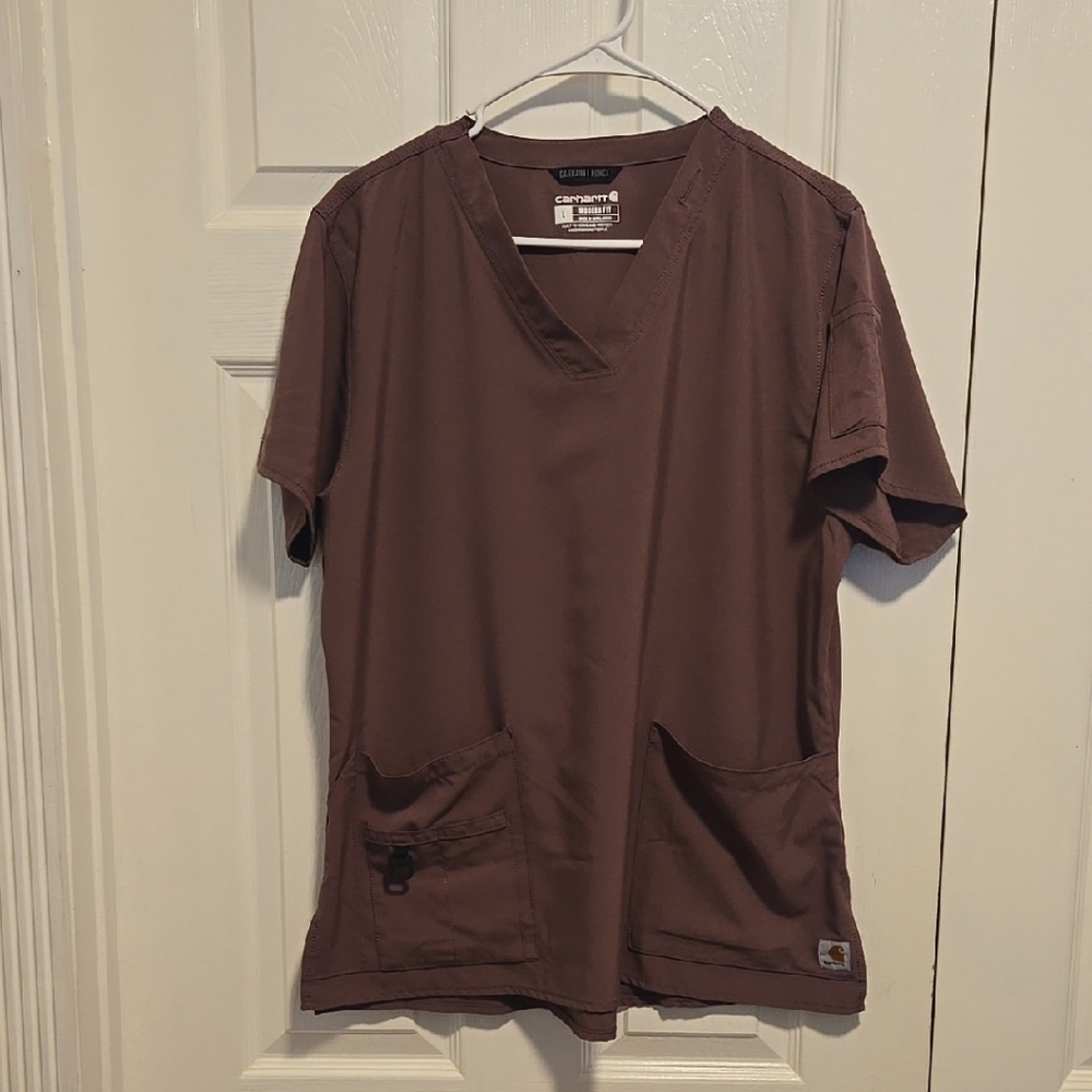 Carhartt Purple Scrub Top